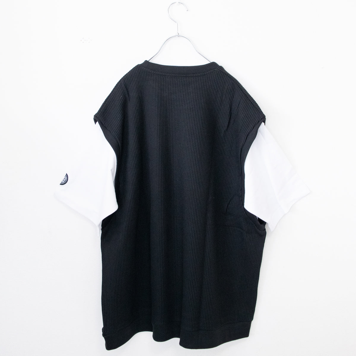 VISION STREET WEAR ワッフルベスト＆Tシャツ アンサンブル セット売り BLACK