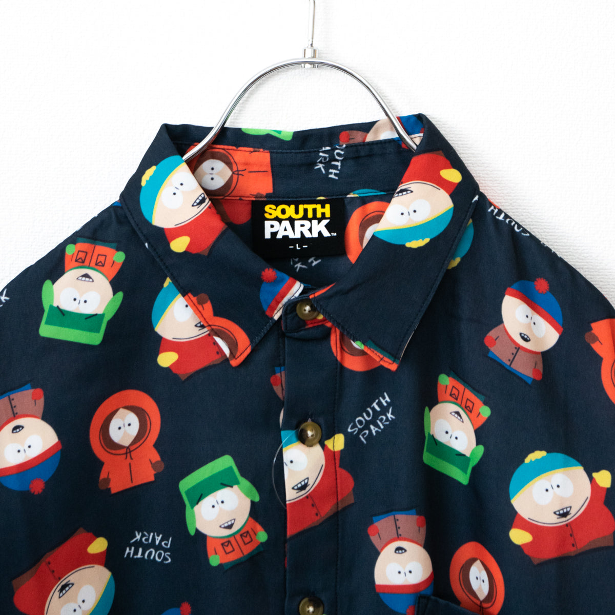 SOUTH PARK all-over print short-sleeved shirt, NAVY