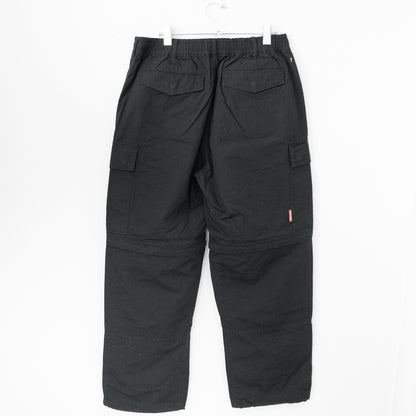 VISION STREET WEAR Ripstop Cargo Zipoff Pants BLACK