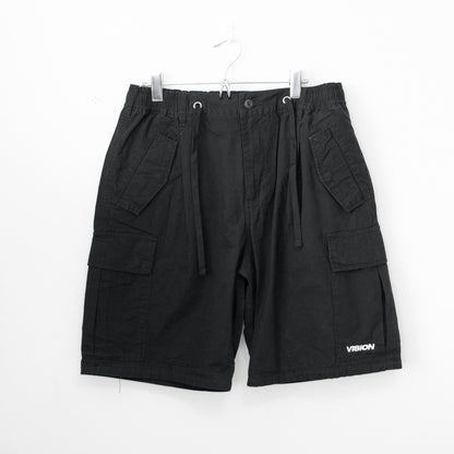 VISION STREET WEAR Ripstop Cargo Zipoff Pants BLACK