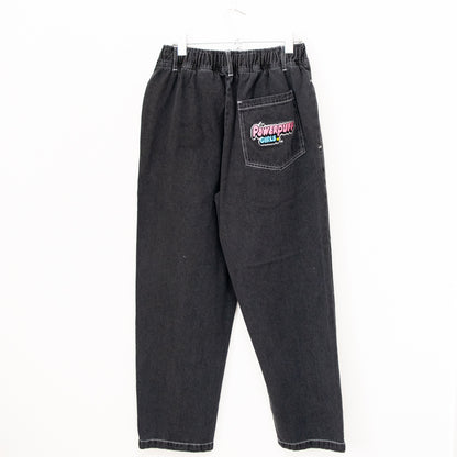 The Powerpuff Girls Easy Denim Pants BLACK
