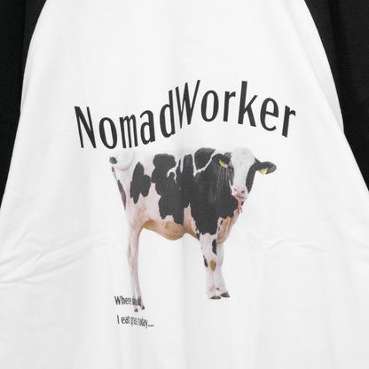 Timely Warning COW Photo Print T-Shirt WHITE