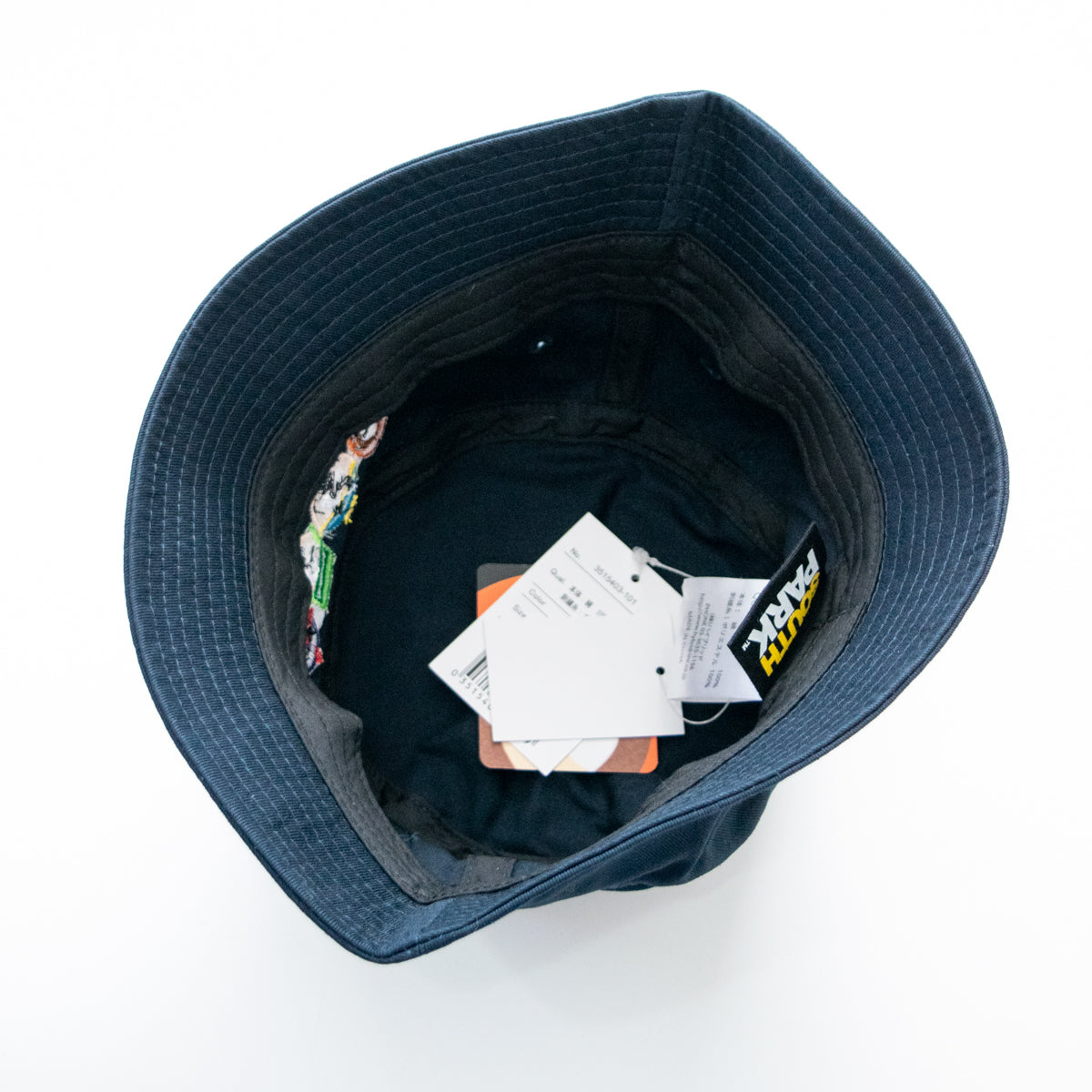 South Park embroidery bucket hat navy