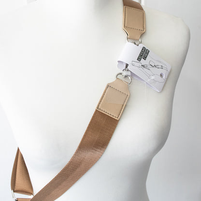 ALTROSE スマホ 斜めがけ ナイロンポーチ付 ベルトストラップ BLACK NEVY BEIGE