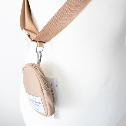 ALTROSE スマホ 斜めがけ ナイロンポーチ付 ベルトストラップ BLACK NEVY BEIGE