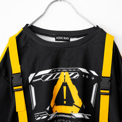 ACDC RAG ERROR CODE Tシャツ BLACK YELLOW