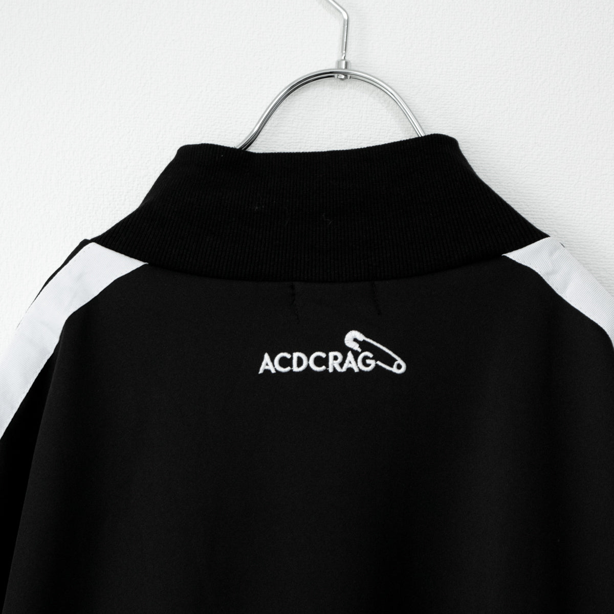 ACDC RAG Side Double Line Jersey Jacket Short Sleeve Black