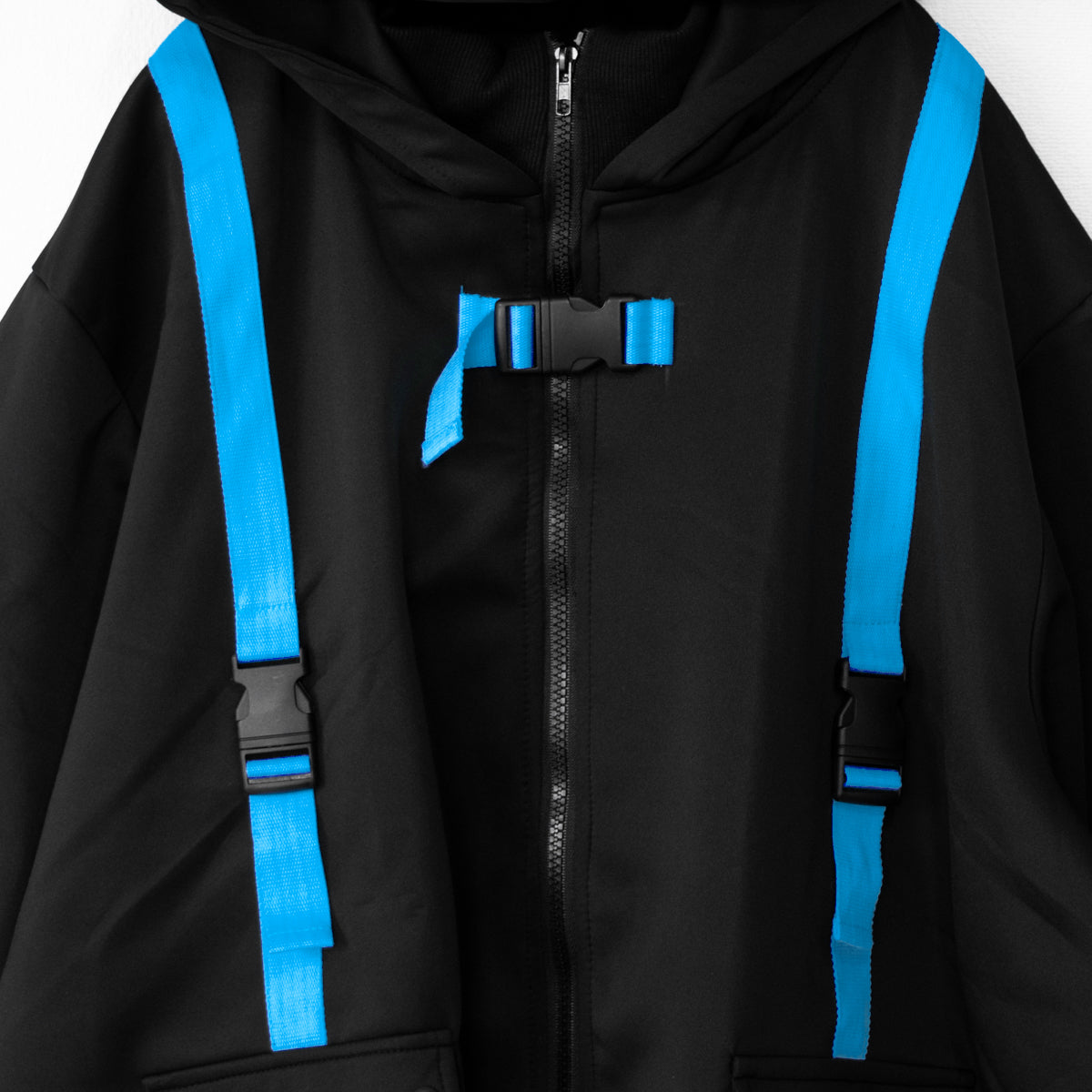 ACDC Rag Cyber __PUNK Modeling Jacket Short Sleeve Ver NEON BLUE BLACK