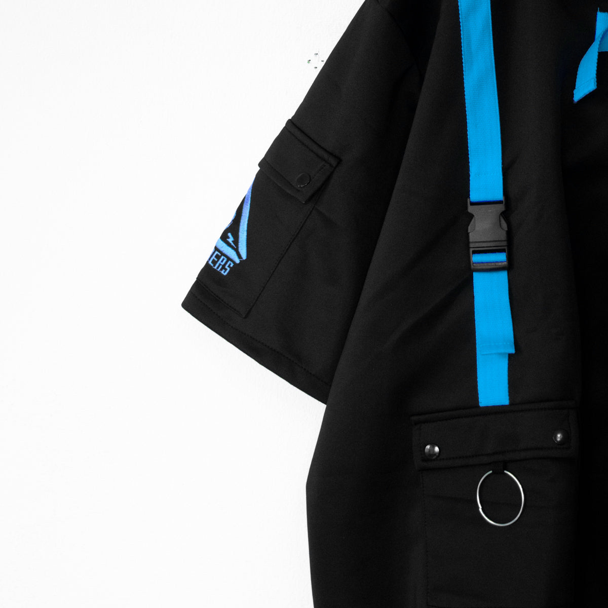 ACDC Rag Cyber __PUNK Modeling Jacket Short Sleeve Ver NEON BLUE BLACK
