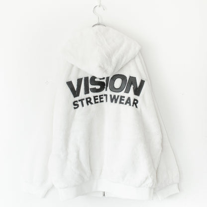 VISION STREET WEAR フードファーブルゾン WHITE
