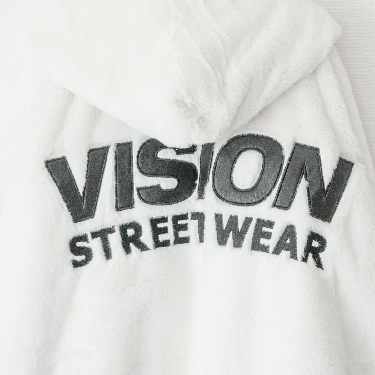 VISION STREET WEAR Hooded Fur Blouson BLACK