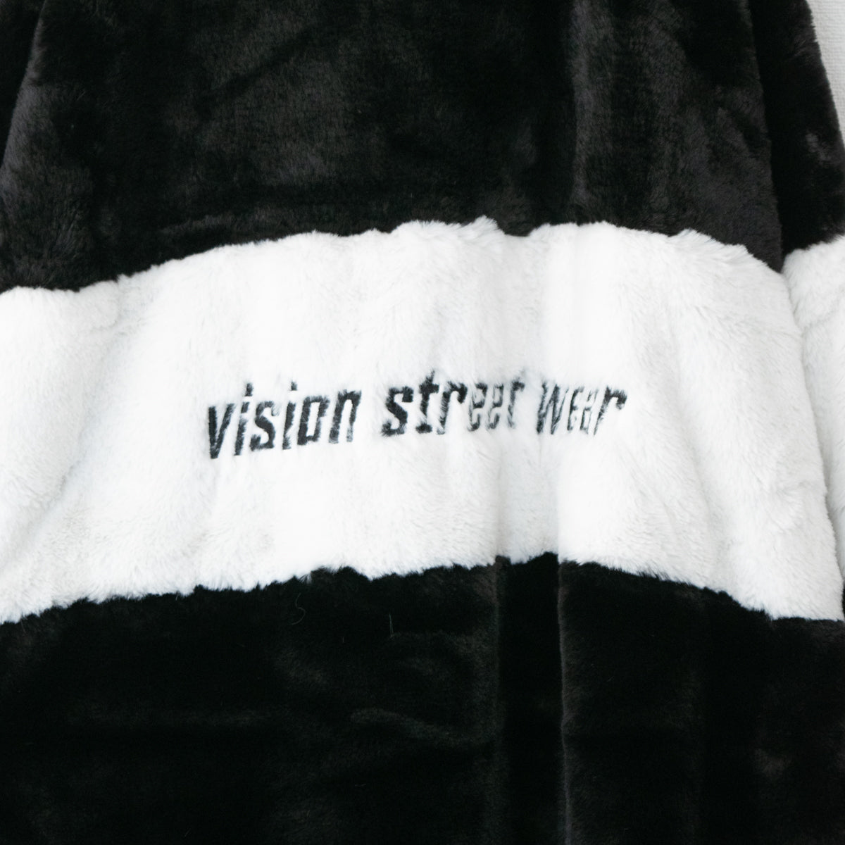VISION STREET WEAR リバーシブルファーブルゾン BLACK BLUE