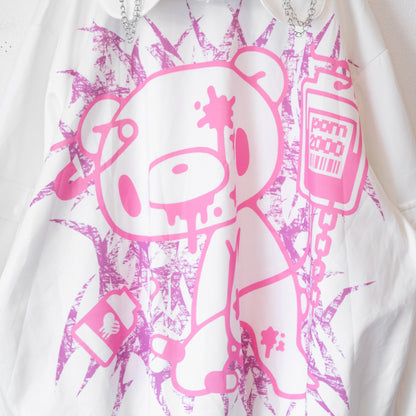 ACDC RAG Pastel Gloomy Huge T-shirt WHITE