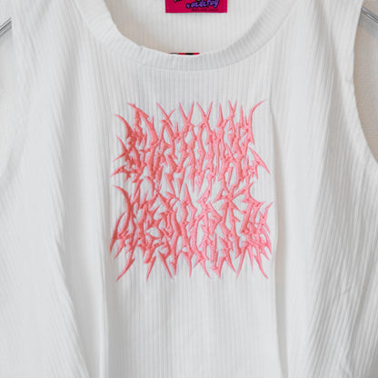 ACDC RAG パステル グルーミー ノースリーブトップ WHITE