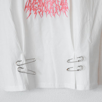 ACDC RAG パステル グルーミー ノースリーブトップ WHITE