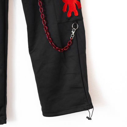 ACDC RAG ダーク グルーミー ロングパンツ BLACK RED