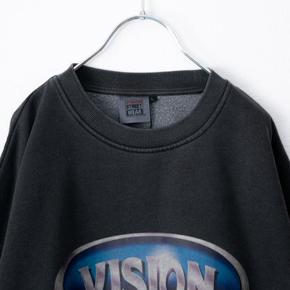 VISION STREET WEAR ピグメントメタルサークルトレーナー CHARCOAL