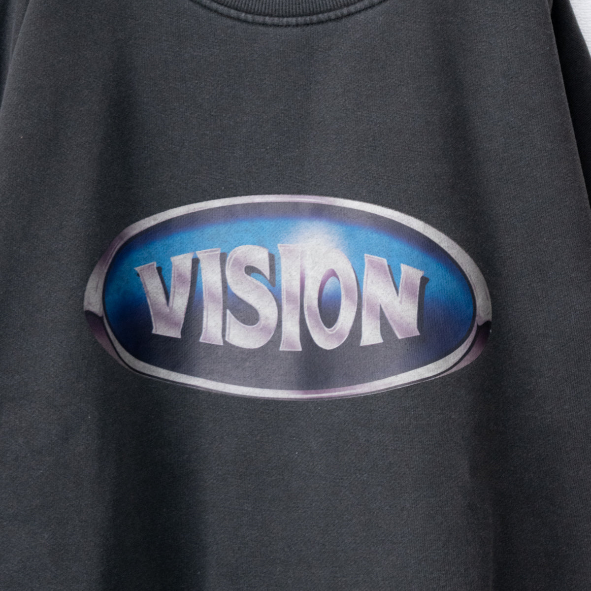 VISION STREET WEAR Pigment Metal Circle Sweatshirt, CHARCOAL
