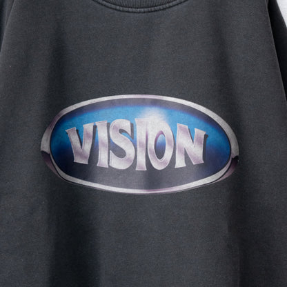 VISION STREET WEAR ピグメントメタルサークルトレーナー CHARCOAL
