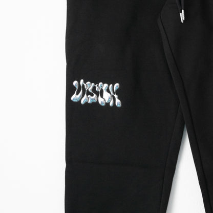 VISION STREET WEAR メタル発泡ロゴ スウェットパンツ BLACK