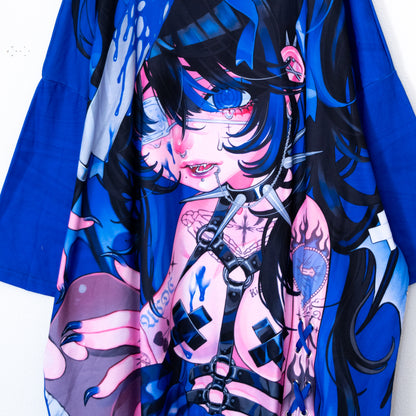 ACDC RAG x kuua HELL T-shirt BLUE