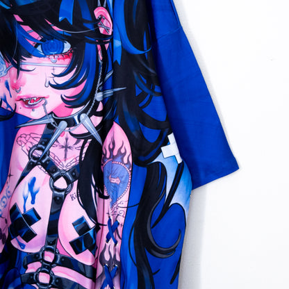 ACDC RAG x kuua HELL T-shirt BLUE