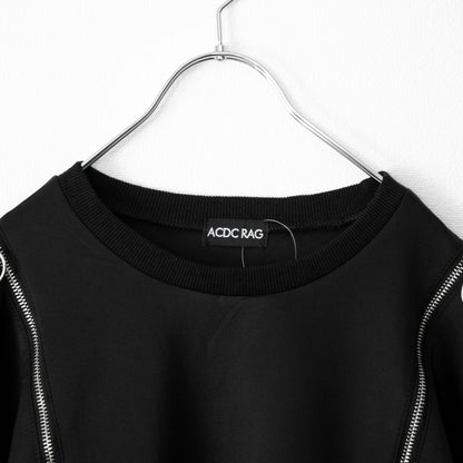 ACDC RAG 渦雷 CYBER PUNK ZIP スウェットトップ BLACK