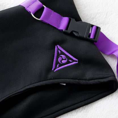 ACDC RAG URURAI CYBER PUNK Cat Ear Hat BLACK PURPLE