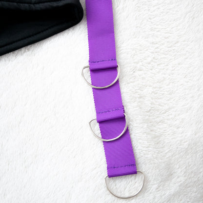 ACDC RAG URURAI CYBER PUNK Cat Ear Hat BLACK PURPLE