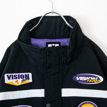 VISION STREET WEAR ナイロンモータージャケット BLACK