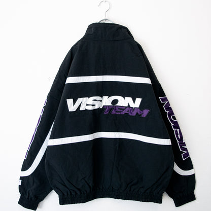 VISION STREET WEAR ナイロンモータージャケット BLACK