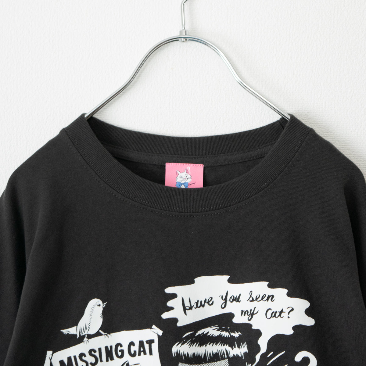 404 NOT FOUND by Gummy Big Silhouette Long Sleeve T-Shirt Long T CHARCOAL