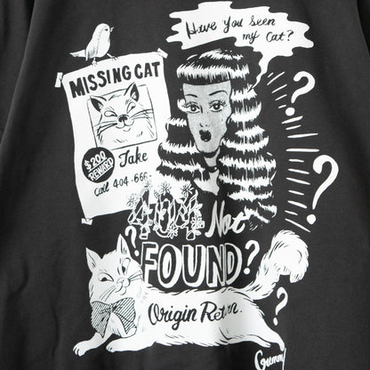 404 NOT FOUND by Gummy ビッグシルエット 長袖Tシャツ ロンT CHARCOAL