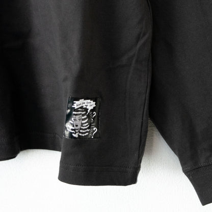 404 NOT FOUND by Gummy ビッグシルエット 長袖Tシャツ ロンT CHARCOAL