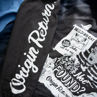 404 NOT FOUND by Gummy ビッグシルエット 長袖Tシャツ ロンT CHARCOAL