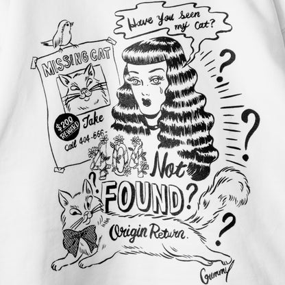 404 NOT FOUND by Gummy プルオーバー フーディー パーカー WHITE