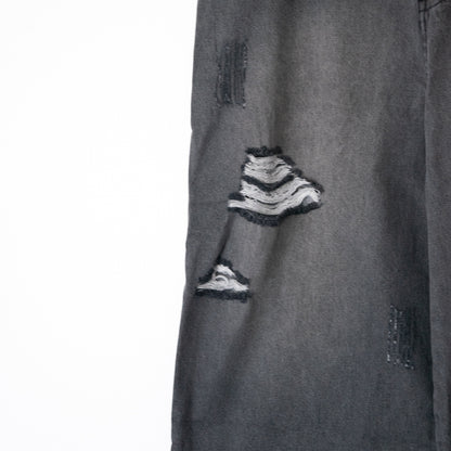 VISION STREET WEAR クラッシュ デニムパンツ LIGHT GRAY