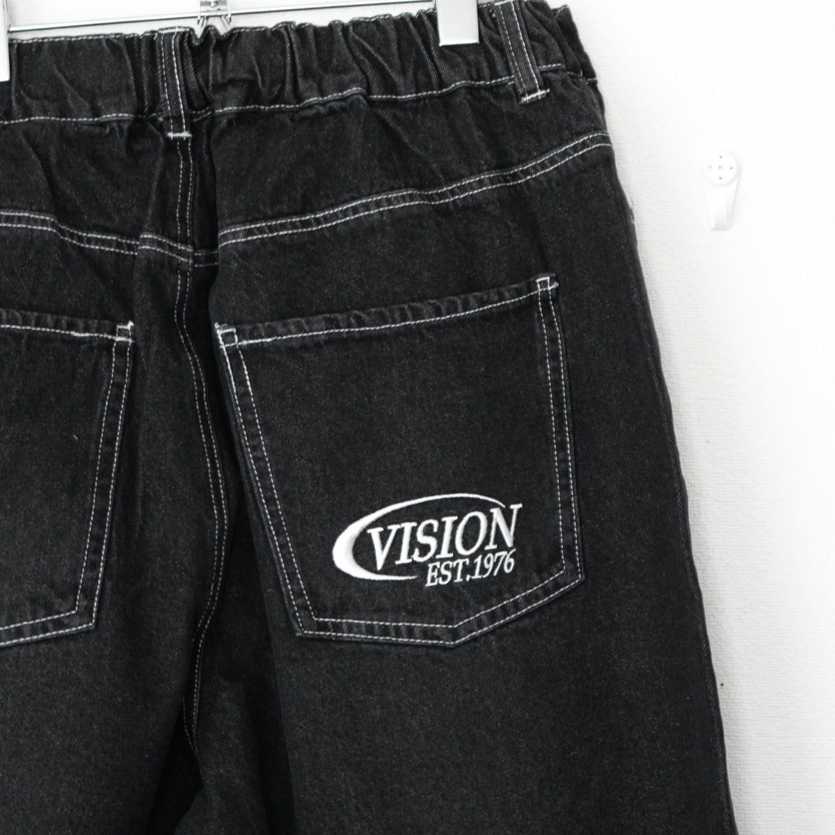 VISION STREET WEAR Crash Denim Pants BLACK