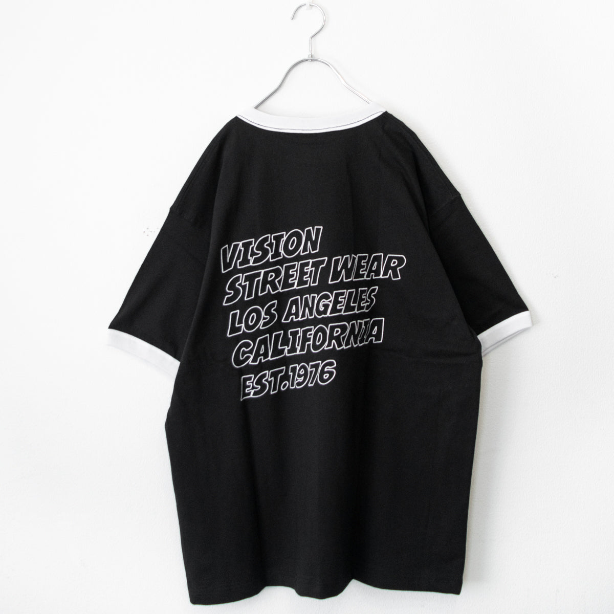VISION STREET WEAR ハートサガラ 半袖Tシャツ BLACK