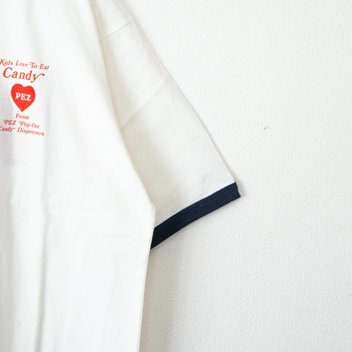 PEZ ペッツ サガラ刺繍ロゴ 半袖 リンガーTシャツ WHITE BLACK