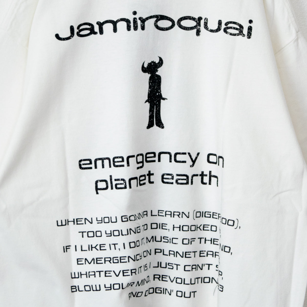 Jamiroquai ジャミロクワイ ロゴ Tシャツ WHITE