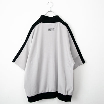 VISION STREET WEAR 接触冷感ポンチ半袖トラックジャケット GRAY