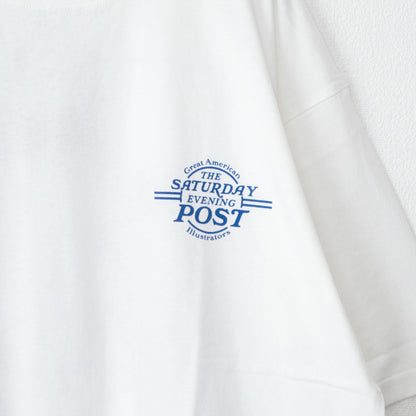 POST Norman Rockwell Print T-shirt WHITE