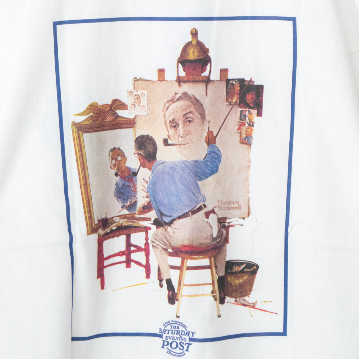 POST Norman Rockwell Print T-shirt WHITE