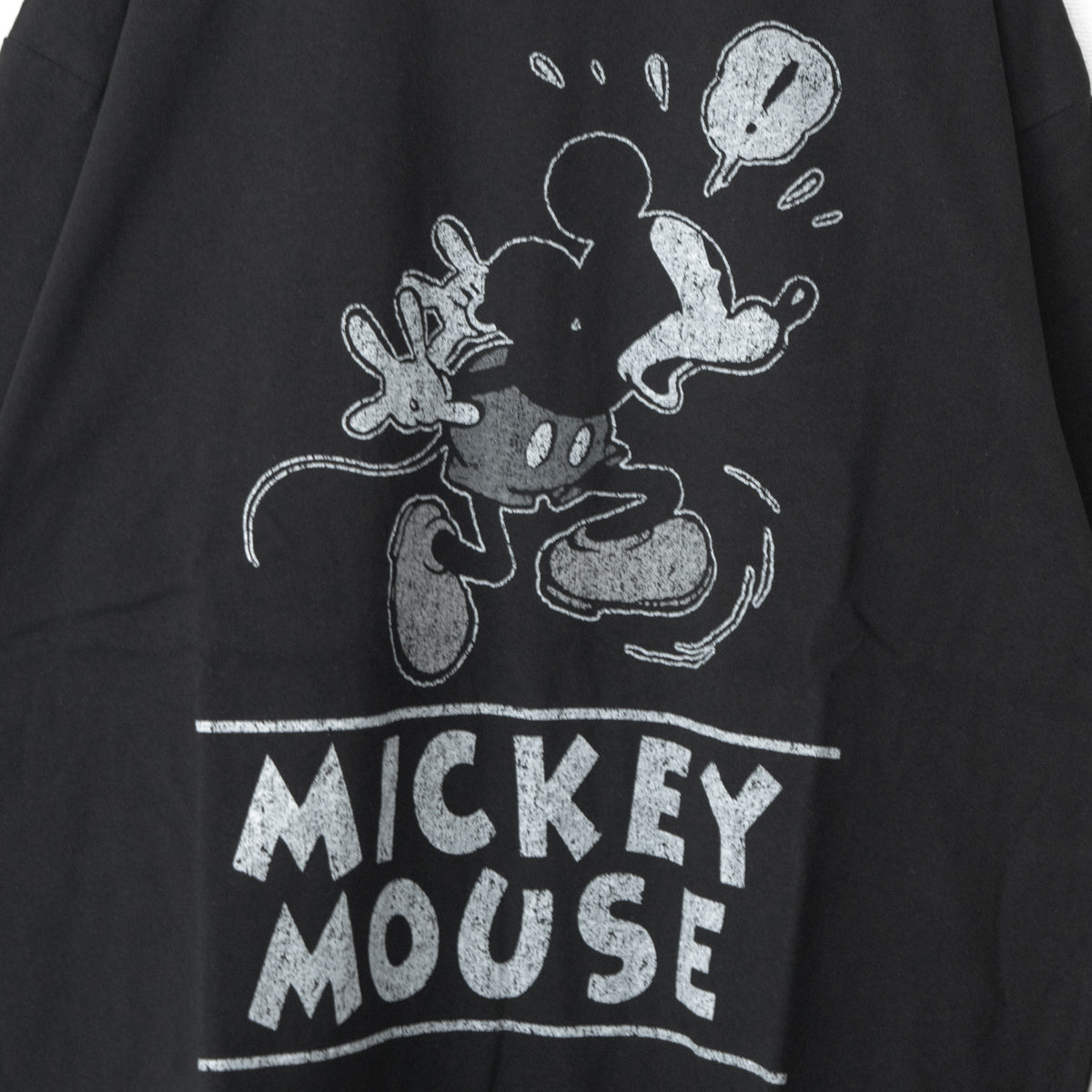 Disney ミッキー リンガーTシャツ BLACK