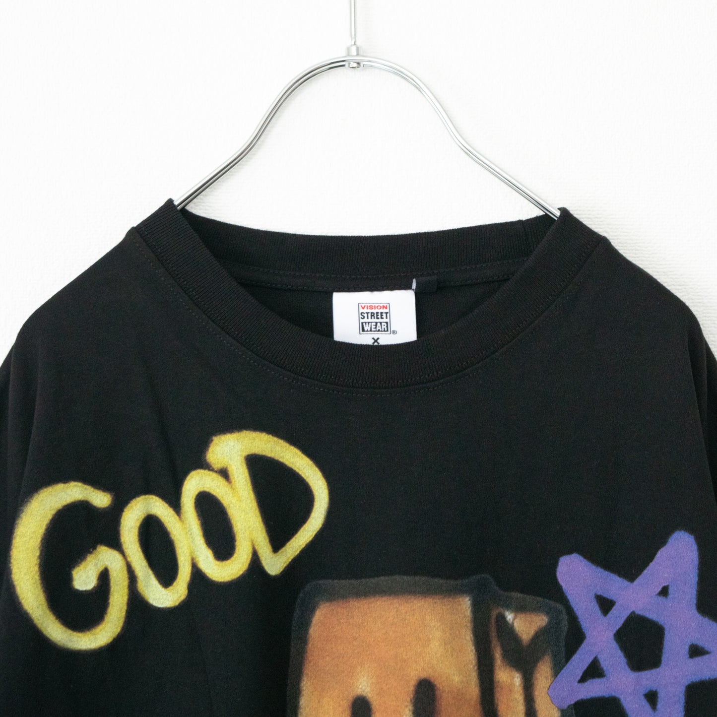 VISION STREET WEAR guernika VISIONアートTシャツ BLACK