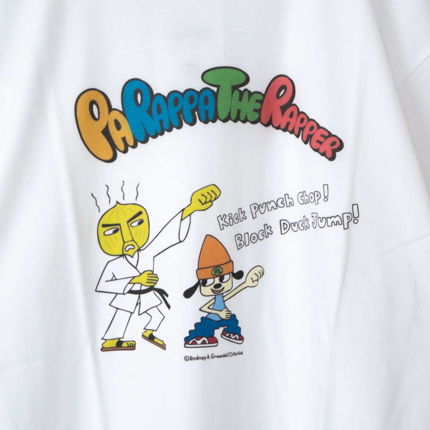 PaRappa the Rapper T-shirt WP-013-04 WHITE Onion Sensei