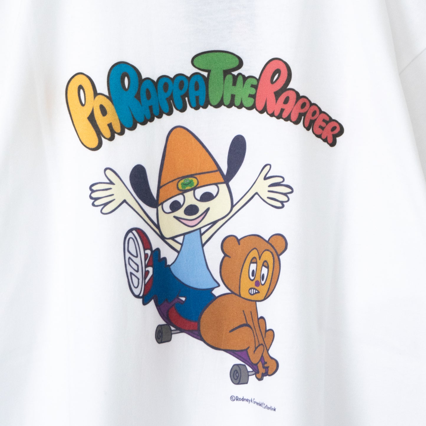 PaRappa the Rapper T-shirt WP-013-03 WHITE Skateboard