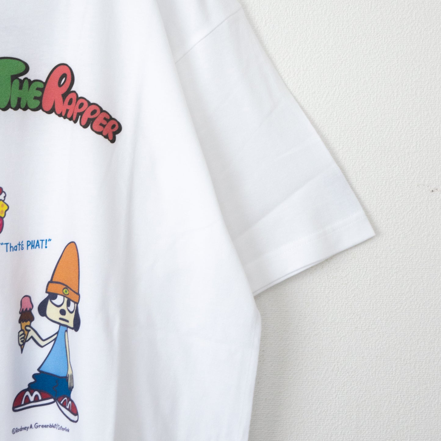 PaRappa the Rapper T-shirt WP-013-02 WHITE Ice Cream