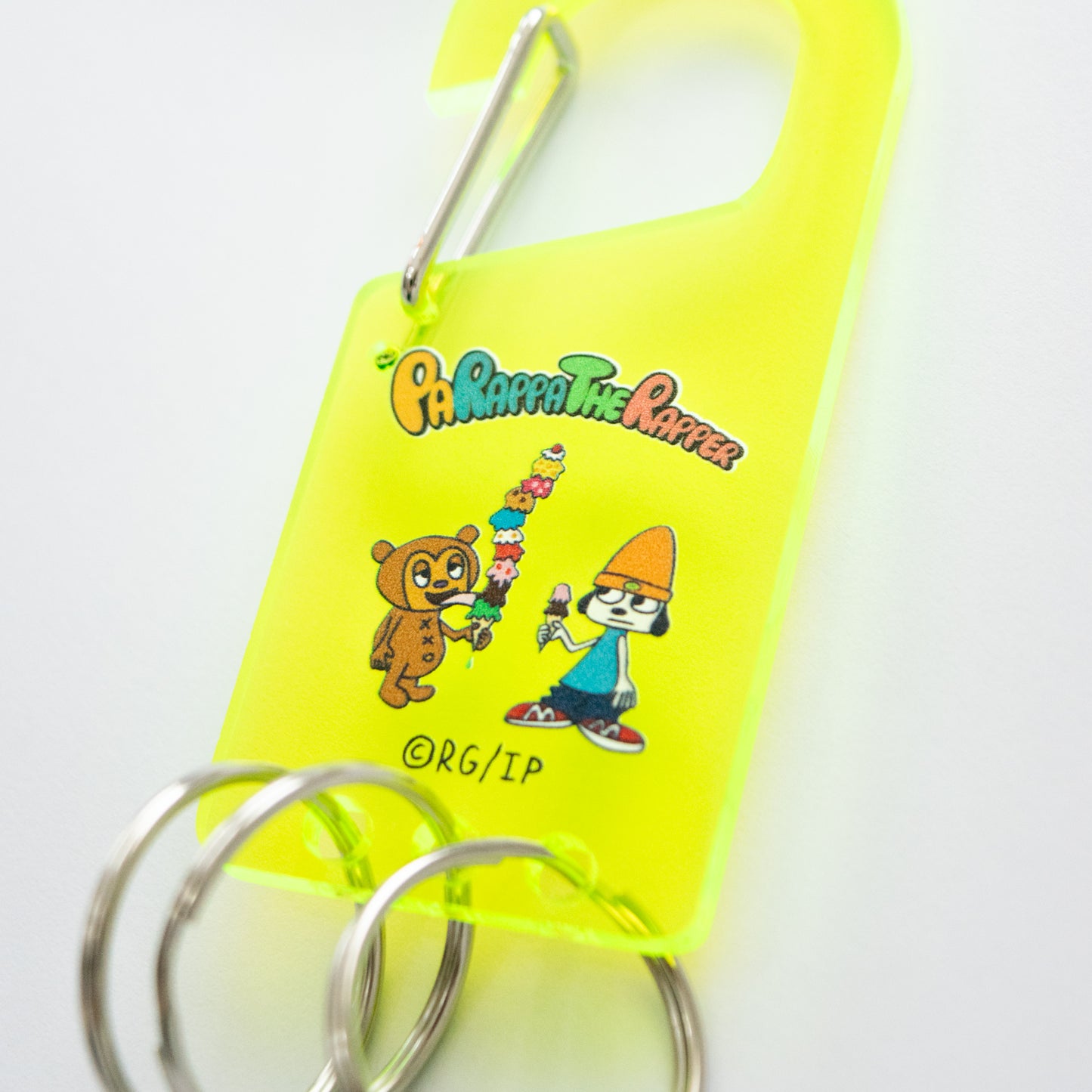 PaRappa the Rapper Acrylic Carabiner (Ice Cream) YELLOW GREEN